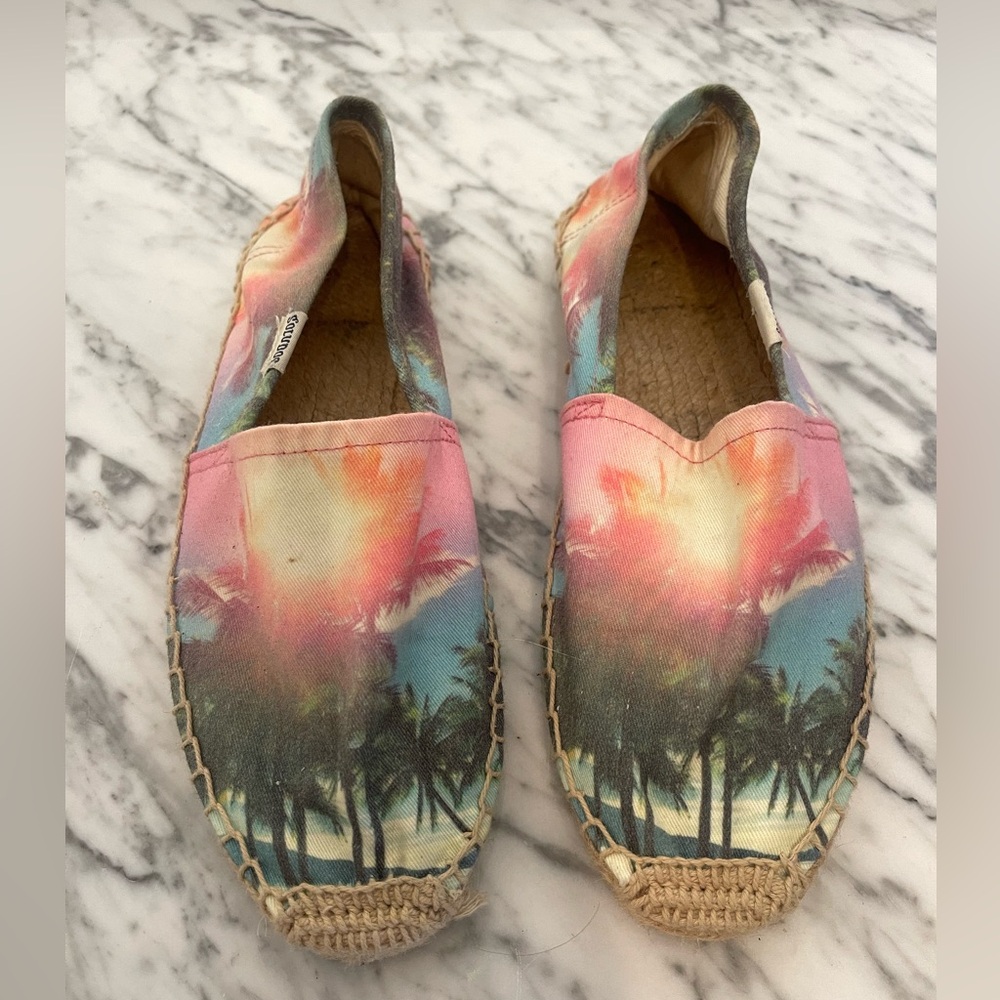 Soludos x We Are Handsome Hamilton Island Sunset Palm Espadrilles
